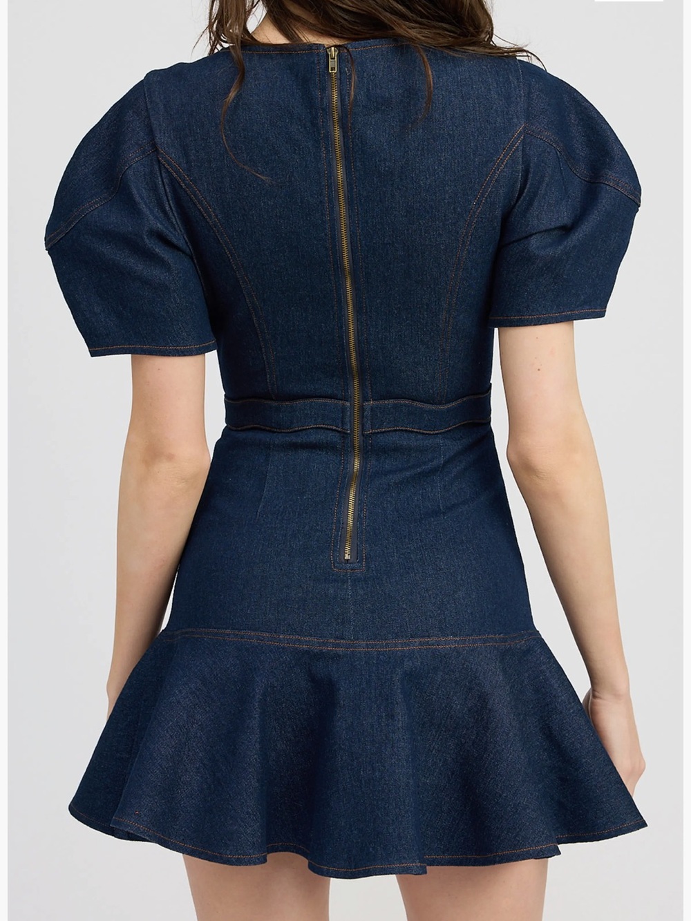 Nordstrom Dark Blue Denim Mini Dress - Picture 2 of 3